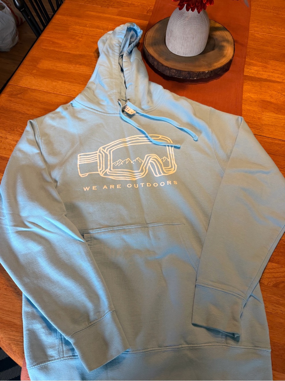 Snowboarding Sweatshirt baby blue color - Picture 4 of 6